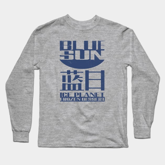 Blue Sun Ice Planet Dessert Long Sleeve T-Shirt by kg07_shirts